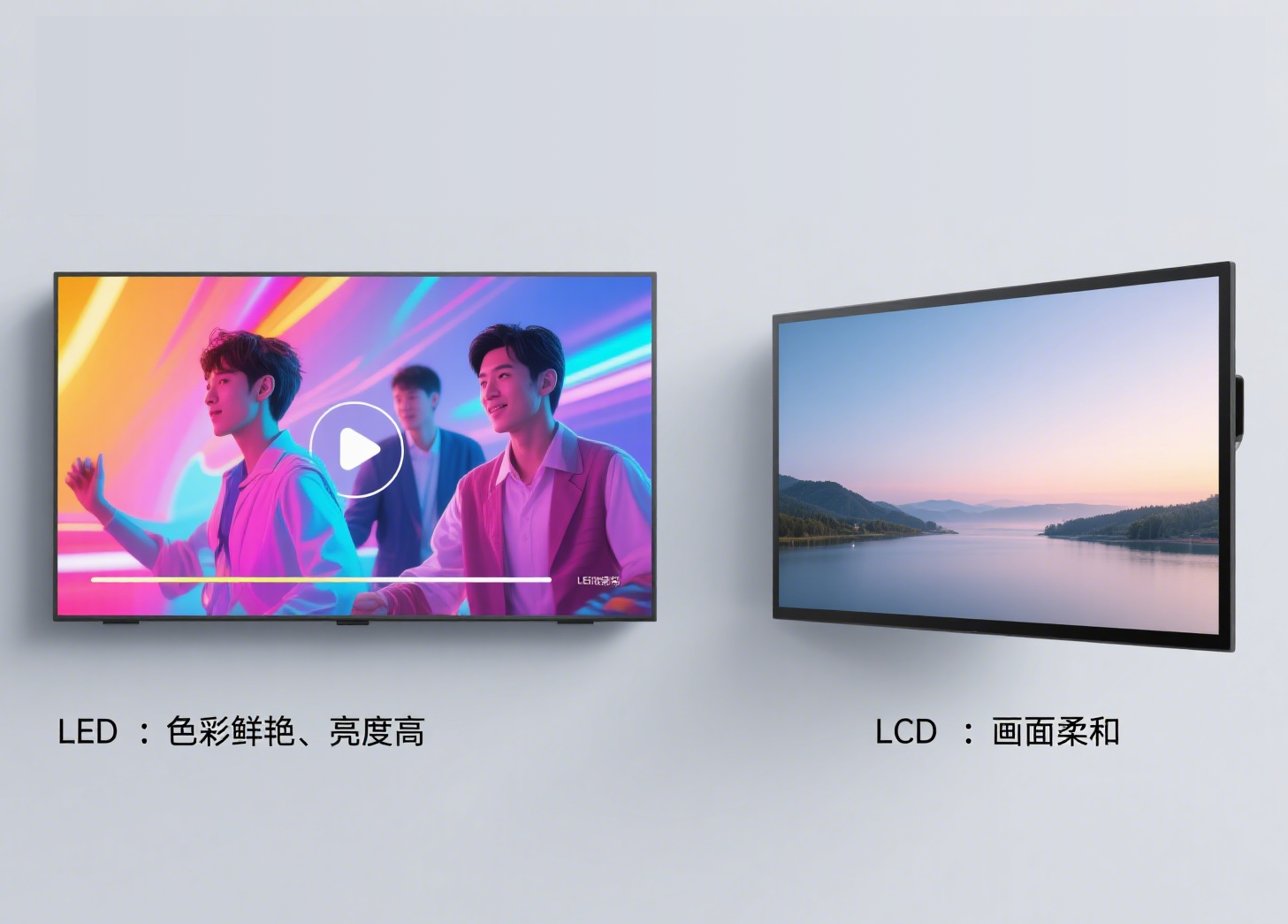 广告屏领域中，LED显示屏与LCD液晶屏有什么区别？